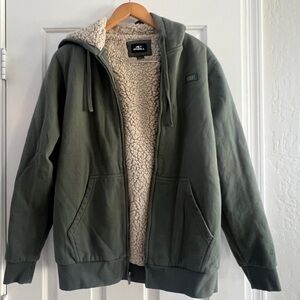 O'NEILL Fifty Two Sherpa Full Zip Hoodie size small